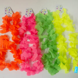COLLARES FLUO FLOR C/U