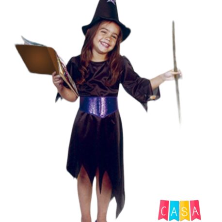 Disfraz Halloween Bruja Sombrero T123 Candela