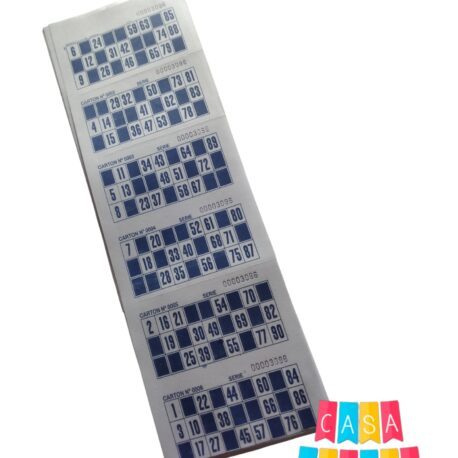 ENTRETE. CARTON BINGO X2016