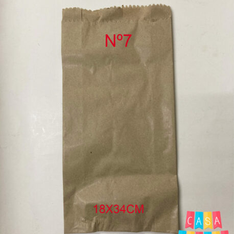 Bolsas Blancas Kraft Nº 7 x100
