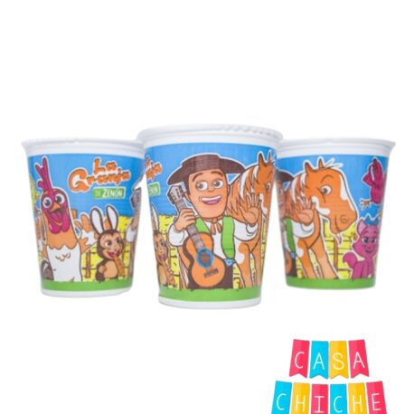 Vaso Papel Personajes X10 X8