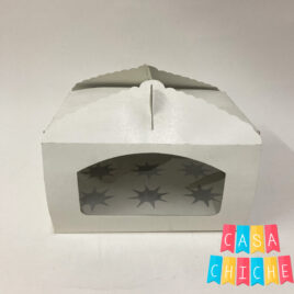 Caja Blanca C/Visor Cup Cake x6 x25 unid