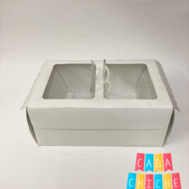 Caja Blanca Visor Desayuno x25 unid