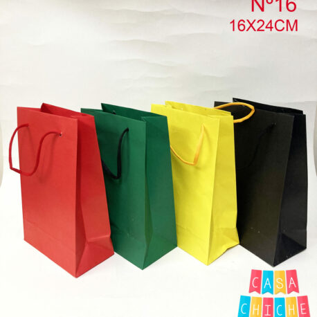 Bolsas Kraft Color c/u 16/1