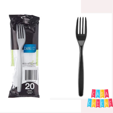 Tenedor Negro Darnel x20