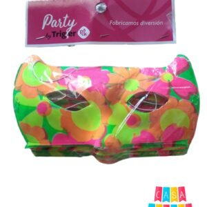 Antifaz Fiesta Fluor Trigger x 12
