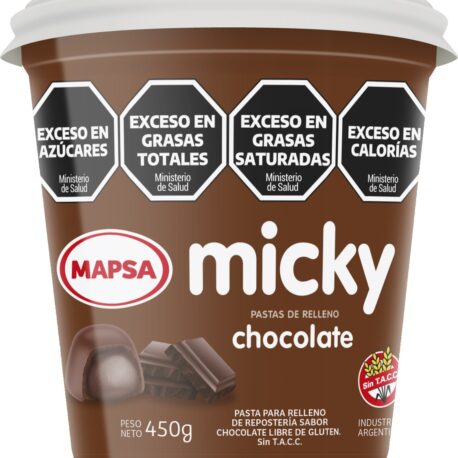 PASTA RELLENO MICKY CHOCO 450GRS