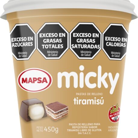 ASTA RELLENO MICKY TIRAMISU 450 GRS