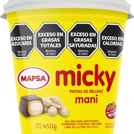 PASTA RELLENO MICKY MANI 450 GRS