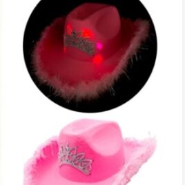 SOMBRERO COWBOY CON LUZ