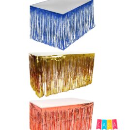 CORTINAS METALIZADA P/MESA
