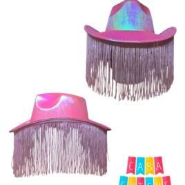 SOMBRERO COWVOY ROSA/FLECOS