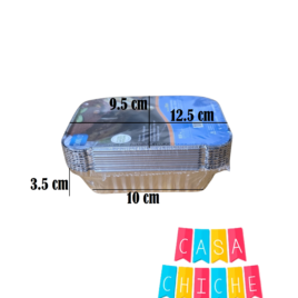 ALUMIN RECT 220ML C/TAPA X10