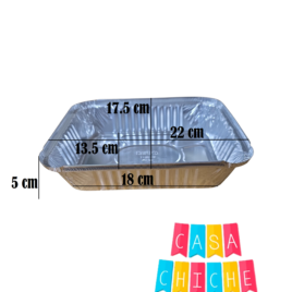 ALUMIN RECTANG C/T 1150 ML C/U