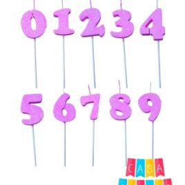 NUMERO TELGO ROSA C/PALIT 20CM