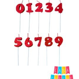 NUMERO TELGO ROJO C/PALIT 20CM