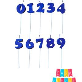 NUMERO TELGO AZUL C/PALIT 20CM