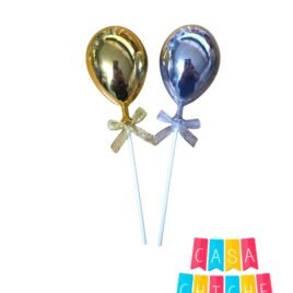 TOPPER GLOBO METALIZADO