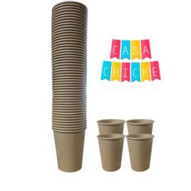 VASOS PAPEL KRAFT 8oz X50
