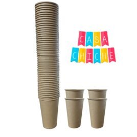 VASOS PAPEL KRAFT 12 oz X50