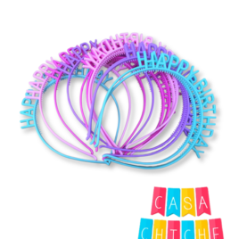 VINCHA HAPPY BIRT COLOR X12 SA2712