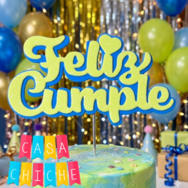 TOPPER FELIZ CUMP GOMA EVA GHIBRE