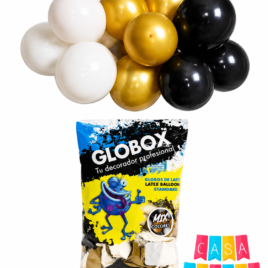 MIX GLOBOS 12 X40 DORADO