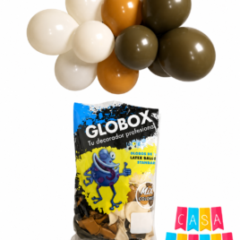 MIX GLOBOS 12 X40 CHOCOLATE