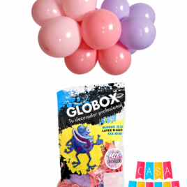 MIX GLOBOS 12 X40 PRINC ROSA