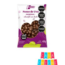 PASAS C/COBERTU LECHE 400 GRS